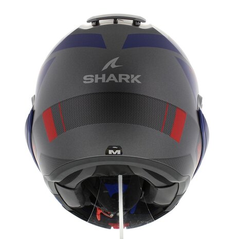 Shark EVO ES Kryd Matt Silver Blue Red