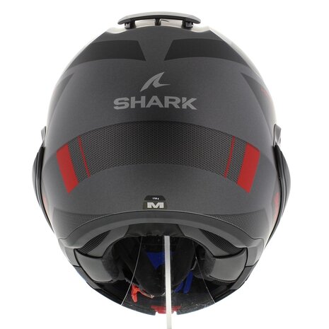 Shark EVO ES Kryd Matt Silver Black Red