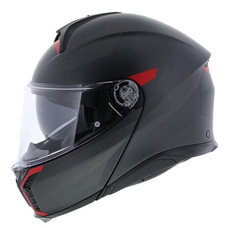 AGV Tourmodular helmet Frequency matt gunmetal red