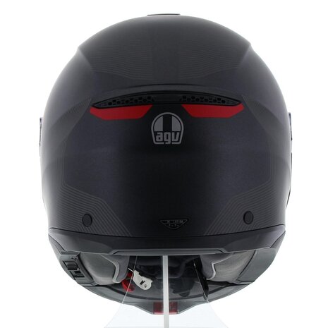 AGV Tourmodular helmet Frequency matt gunmetal red