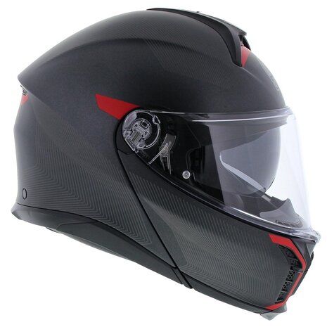 AGV Tourmodular helmet Frequency matt gunmetal red