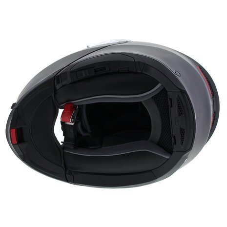 AGV Tourmodular helmet Frequency matt gunmetal red