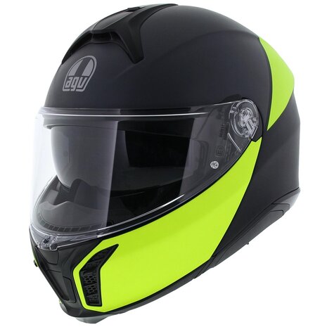 AGV Tourmodular helmet Balance matt black yellow fluo grey