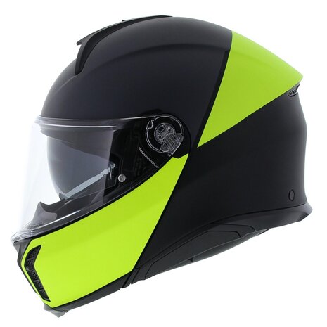 AGV Tourmodular helmet Balance matt black yellow fluo grey