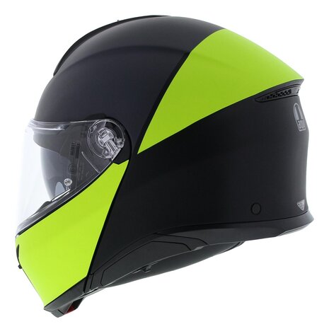 AGV Tourmodular helmet Balance matt black yellow fluo grey