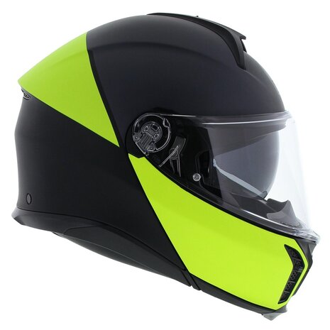 AGV Tourmodular helmet Balance matt black yellow fluo grey