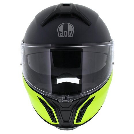 AGV Tourmodular helmet Balance matt black yellow fluo grey