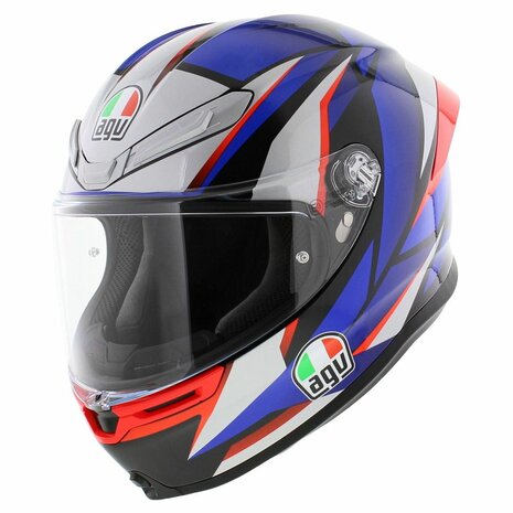 AGV K6 S Slashcut helmet Black Blue Red