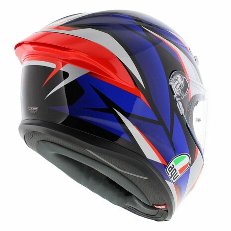 AGV K6 S Slashcut helmet Black Blue Red