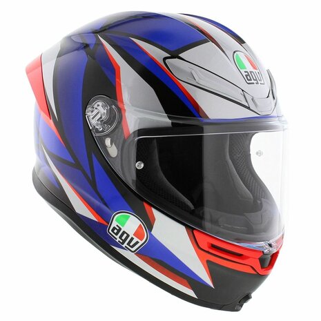 AGV K6 S Slashcut helmet Black Blue Red