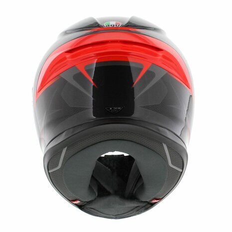 AGV K6 S Slashcut helmet Black Grey Red