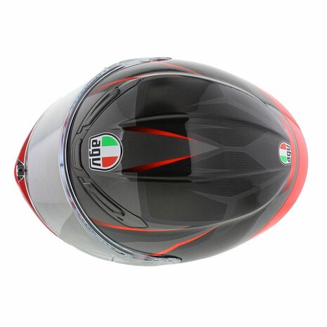 AGV K6 S Slashcut helmet Black Grey Red