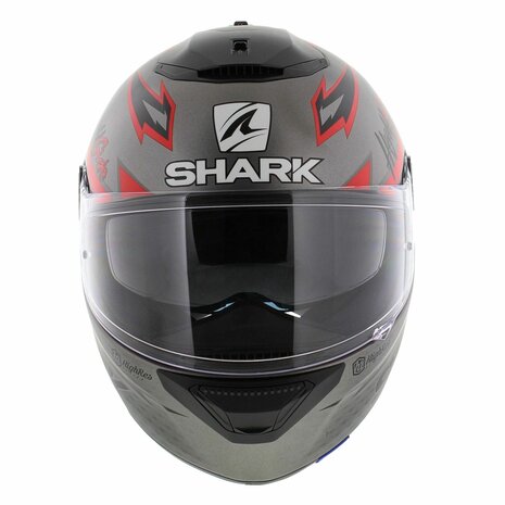 Shark Spartan 1.2 Adrian Parassol matt anthracite grey red