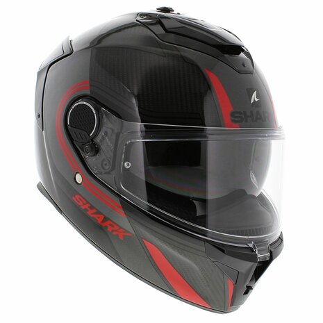 Shark Spartan GT Carbon Tracker black chrome red