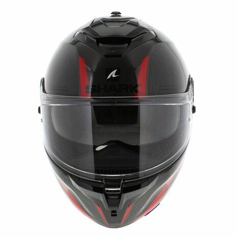 Shark Spartan GT Carbon Tracker black chrome red