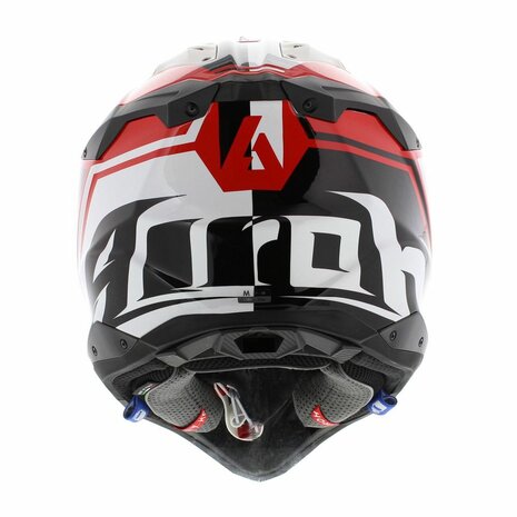 Airoh Aviator 3 AMS² League gloss red white black