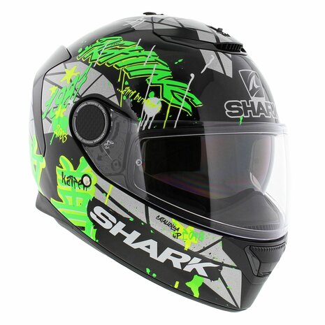 Shark Spartan 1.2 Lorenzo Catalunya GP - Black Fluo Green