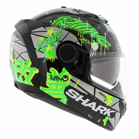 Shark Spartan 1.2 Lorenzo Catalunya GP - Black Fluo Green