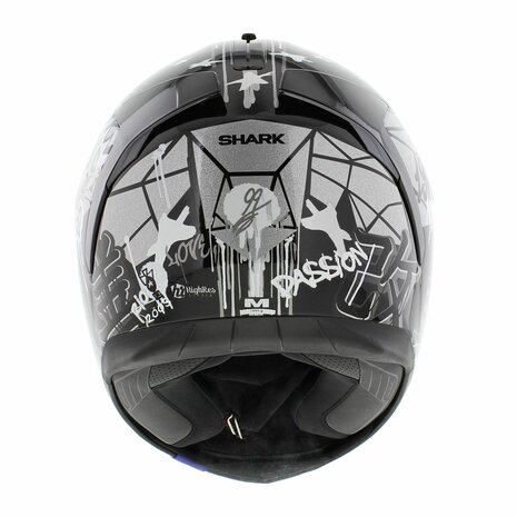 Shark Spartan 1.2 Lorenzo Catalunya GP- Black White Silver