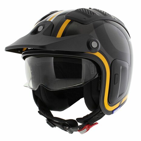 Shark X-Drak 2 Trial Helmet Thrust-R gloss black anthracite orange KAO