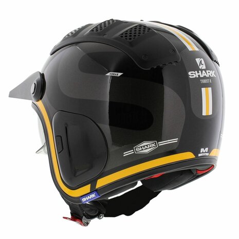 Shark X-Drak 2 Trial Helmet Thrust-R gloss black anthracite orange KAO