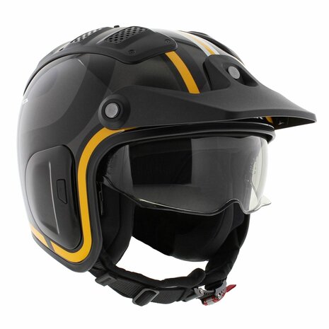 Shark X-Drak 2 Trial Helmet Thrust-R gloss black anthracite orange KAO