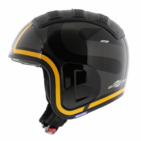 Shark X-Drak 2 Trial Helmet Thrust-R gloss black anthracite orange KAO