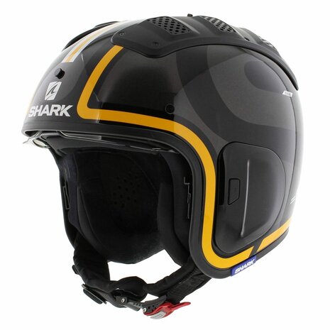 Shark X-Drak 2 Trial Helmet Thrust-R gloss black anthracite orange KAO