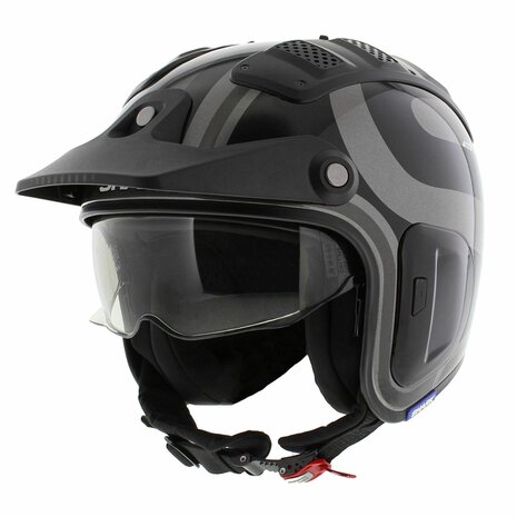 Shark X-Drak 2 Trial Helmet Thrust-R gloss anthracite black grey AKA