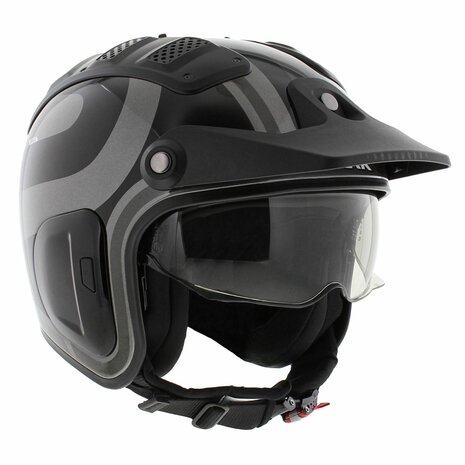 Shark X-Drak 2 Trial Helmet Thrust-R gloss anthracite black grey AKA