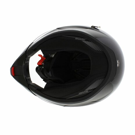 Shark Evojet Helmet Karonn matt black gloss red KRK