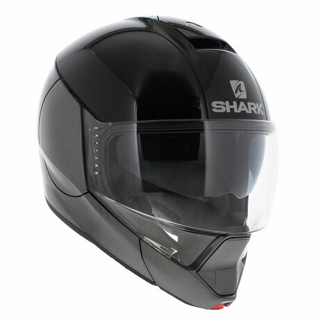 Shark Evojet Helmet Dual gloss black anthracite AKA