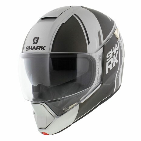 Shark Evojet Helmet Vyda matt silver black anthracite grey SAK