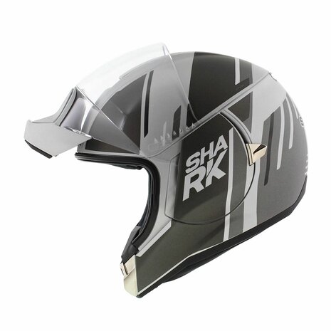 Shark Evojet Helmet Vyda matt silver black anthracite grey SAK