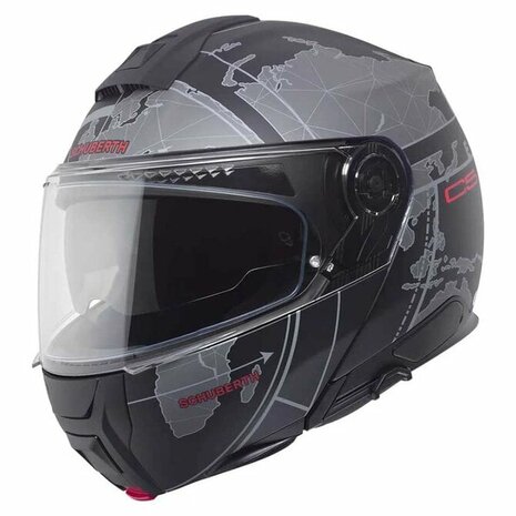 Schuberth C5 Globe Modular Motorcycle Helmet - Black Grey