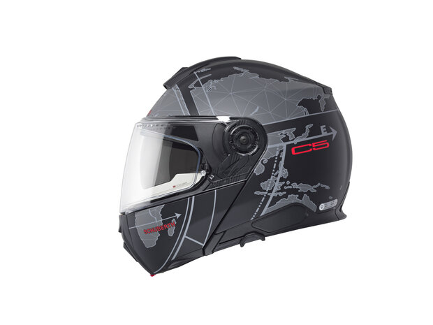 Schuberth C5 Globe Modular Motorcycle Helmet - Black Grey