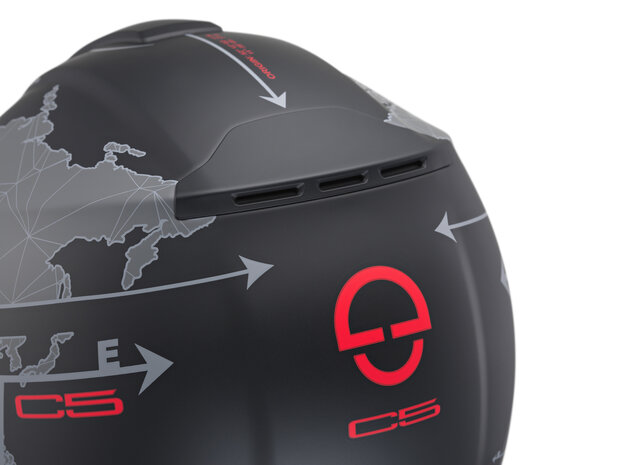 Schuberth C5 Globe Modular Motorcycle Helmet - Black Grey