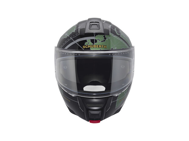 Schuberth C5 Globe Modular Motorcycle Helmet - Black Green