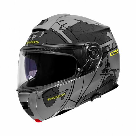 Schuberth C5 Globe Modular Motorcycle Helmet - Matt Grey Black