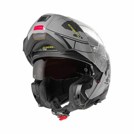 Schuberth C5 Globe Modular Motorcycle Helmet - Matt Grey Black