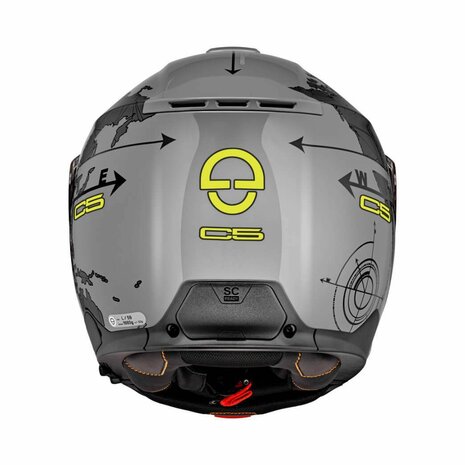 Schuberth C5 Globe Modular Motorcycle Helmet - Matt Grey Black