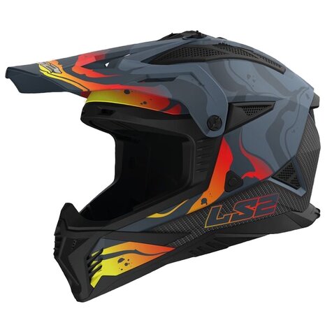 LS2 MX708 Fast II helmet Wash grey