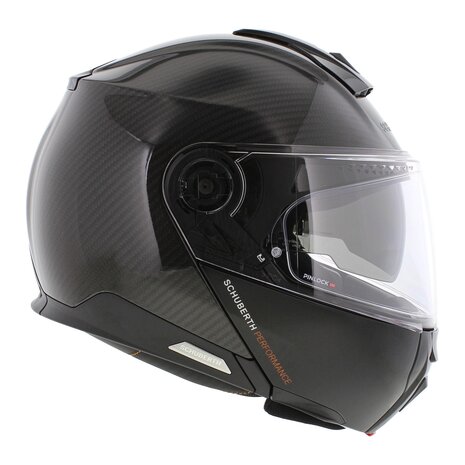 Schuberth C5 Carbon Modular Motorcycle Helmet - gloss carbon black