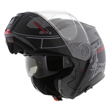 Schuberth C5 Globe Modular Motorcycle Helmet - Black Grey