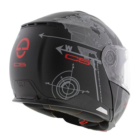 Schuberth C5 Globe Modular Motorcycle Helmet - Black Grey
