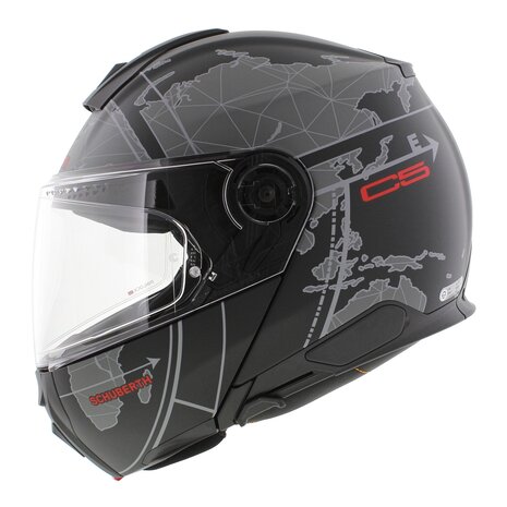 Schuberth C5 Globe Modular Motorcycle Helmet - Black Grey