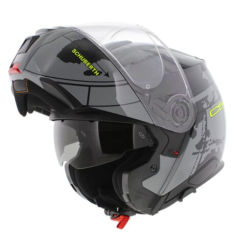 Schuberth C5 Globe Modular Motorcycle Helmet - Matt Grey Black