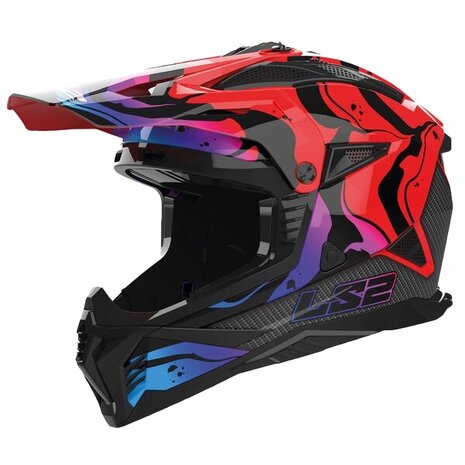 LS2 MX708 Fast II helmet Wash red