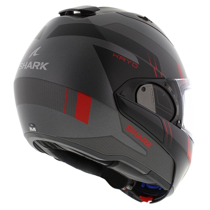 Shark EVO ES Kryd Matt Silver Black Red