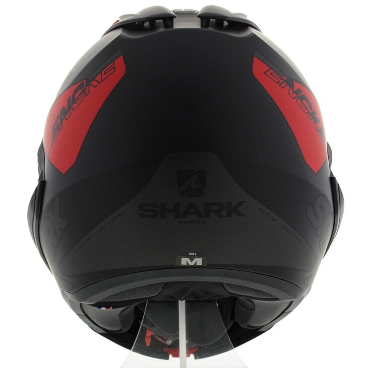 Shark EVO-GT Helmet Encke matt black red - Size XS - Motorcycle flip up / flip back modular helmet
